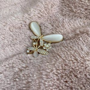 Vintage Crystal Butterfly Pin/Broach 🦋